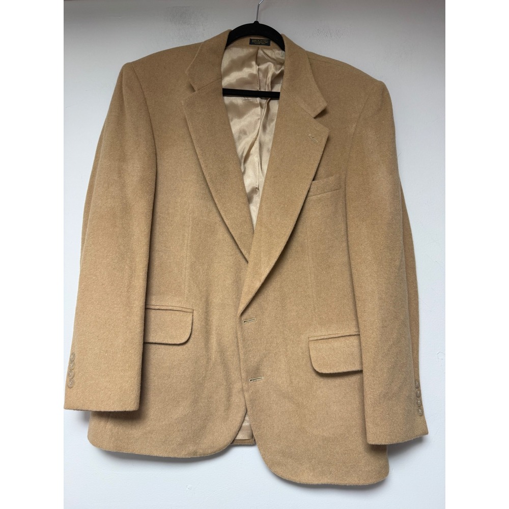 ANDHURST Mens‎ 42 Regular Camelhair Wool Blend Blazer Sport Coat Jacket